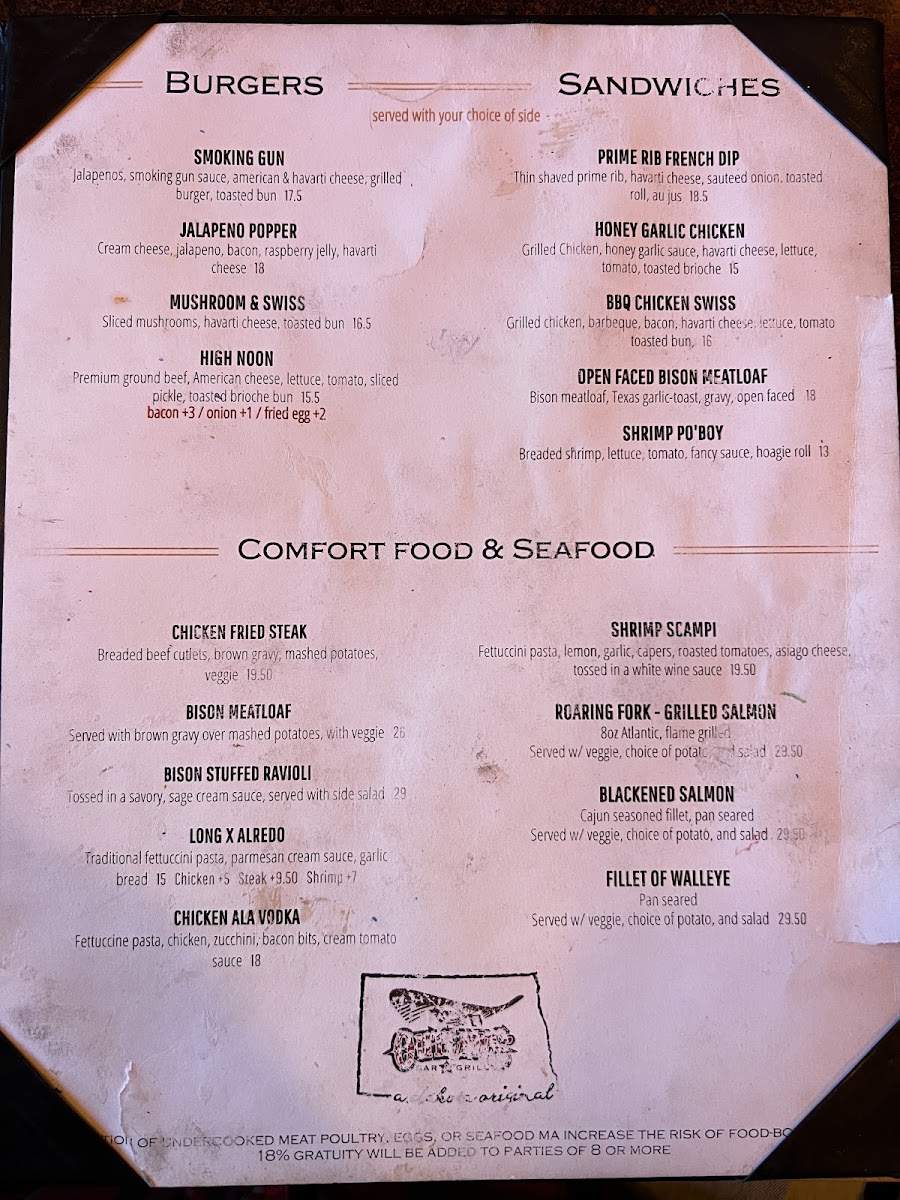 Outlaws | Steakhouse Photo Menu 4