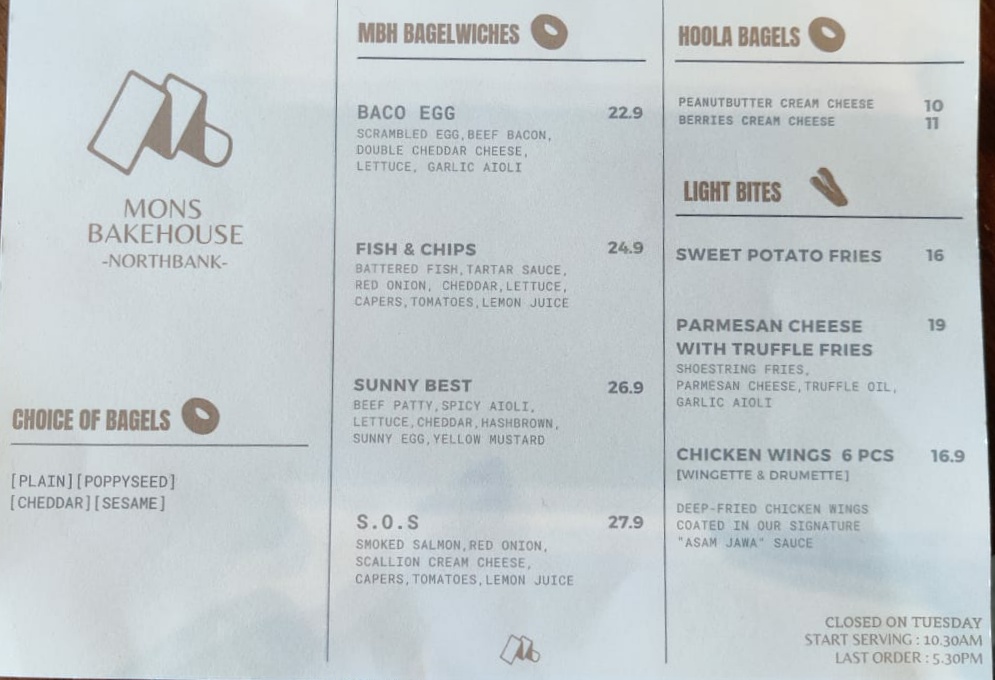 Mons Bakehouse - The Northbank Photo Menu 5