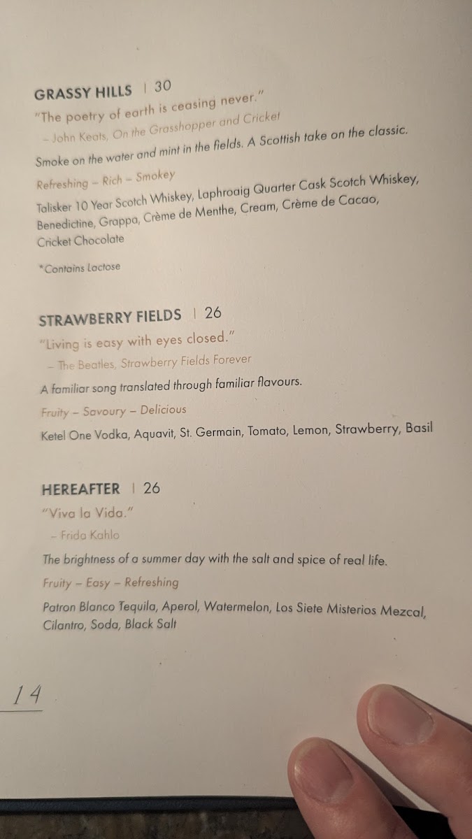 LIBRARY BAR Photo Menu 4