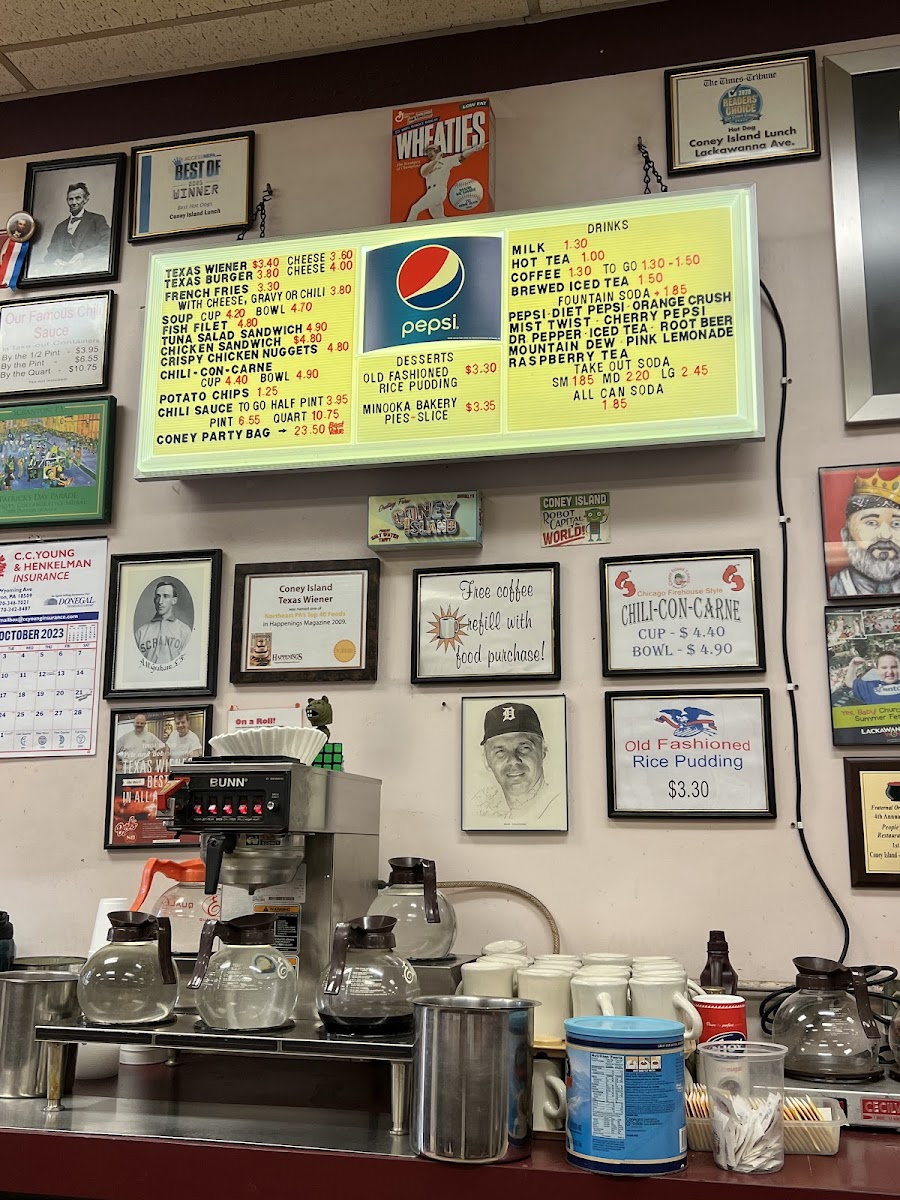 Coney Island Lunch Photo Menu 10