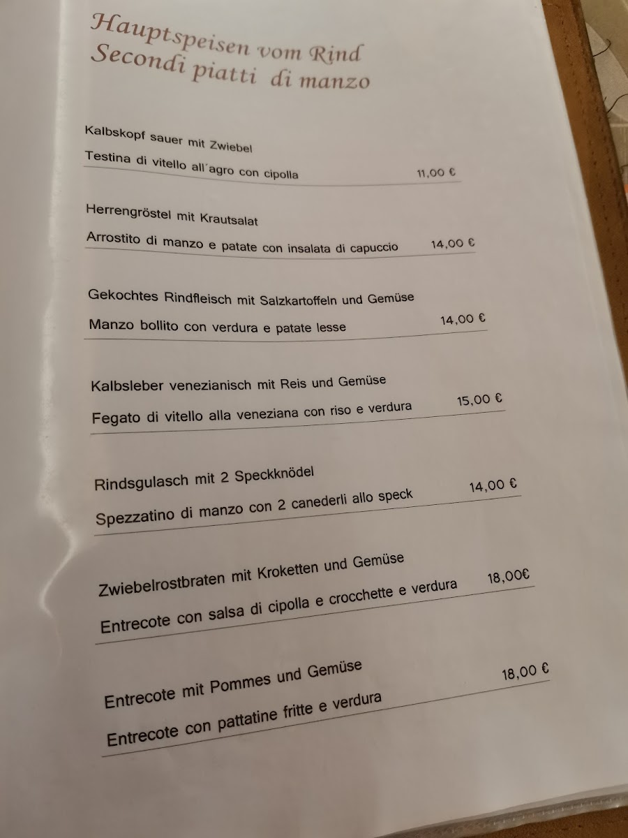 Gasthaus Schwarzer Adler Photo Menu 3