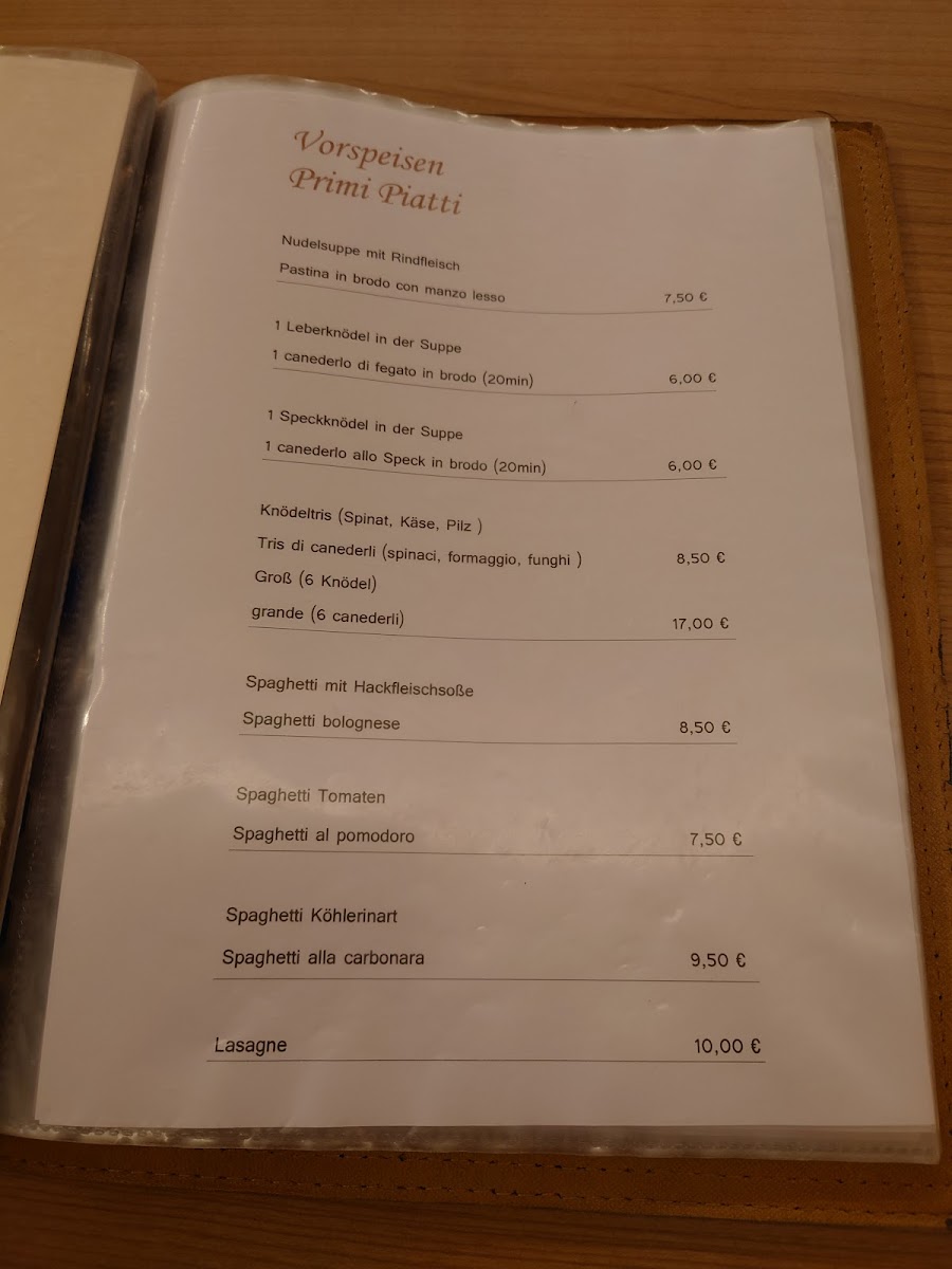 Gasthaus Schwarzer Adler Photo Menu 4