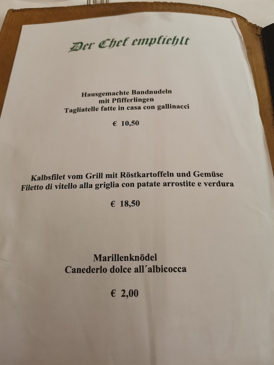 Gasthaus Schwarzer Adler Photo Menu 5