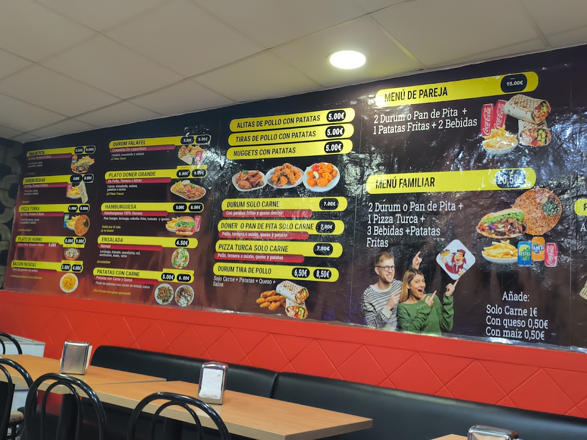Billy Turkish kebab paseo arcos Photo Menu 3