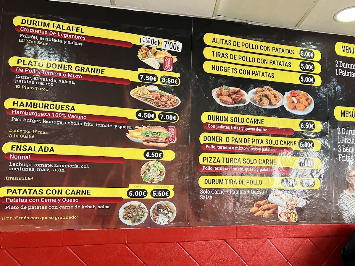Billy Turkish kebab paseo arcos Photo Menu 4