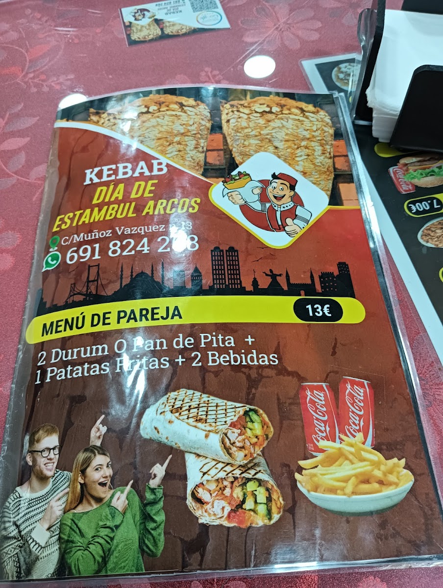 Billy Turkish kebab paseo arcos Photo Menu 5