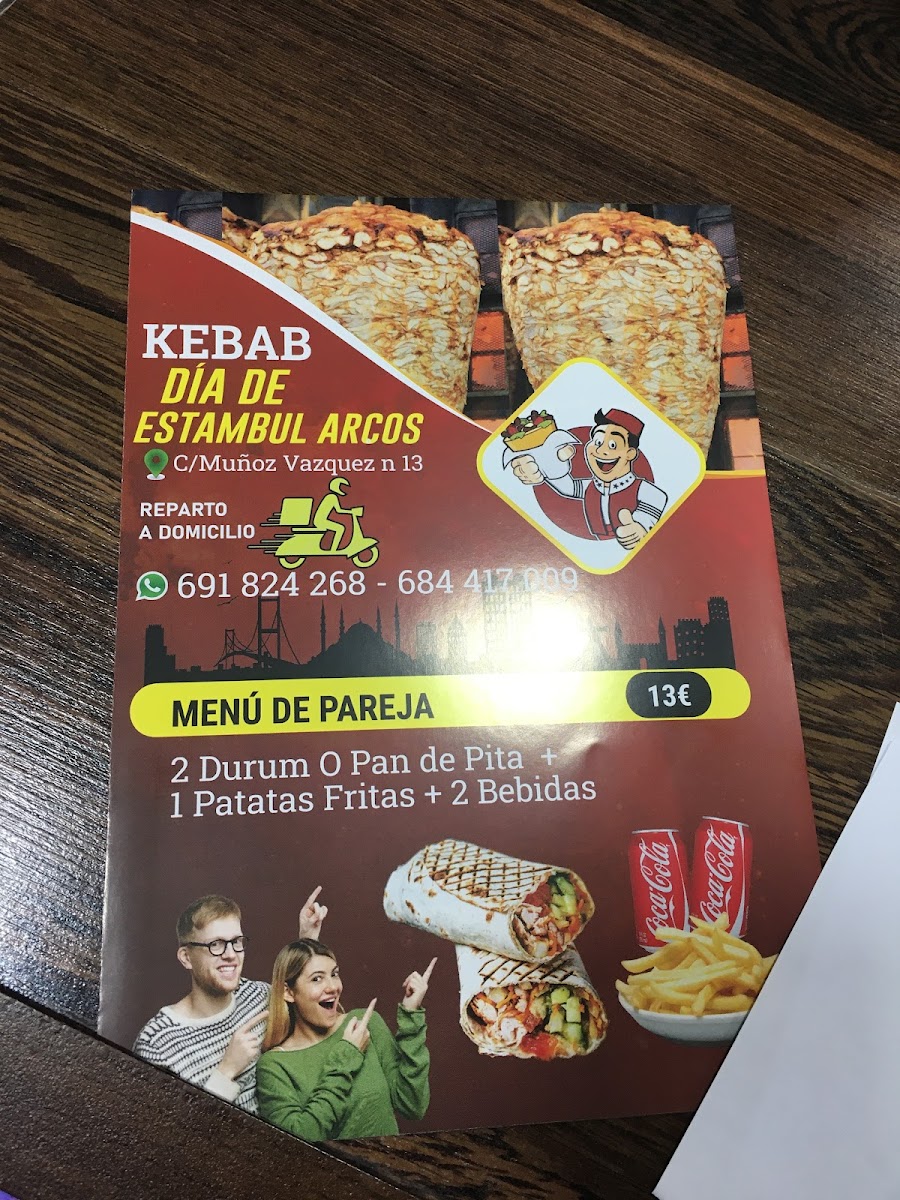 Billy Turkish kebab paseo arcos Photo Menu 7