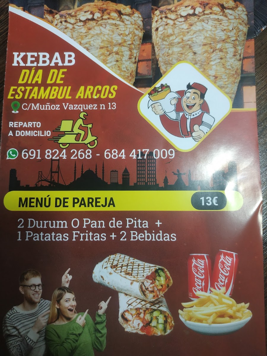 Billy Turkish kebab paseo arcos Photo Menu 8