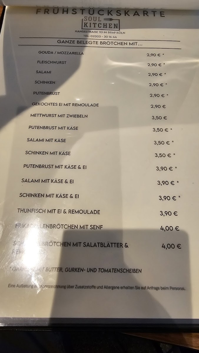 Soul Kitchen - Bistro im Park Photo Menu 1