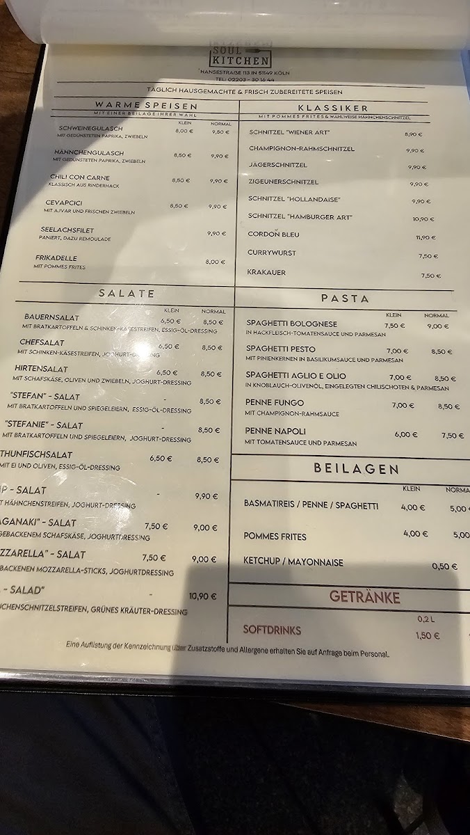 Soul Kitchen - Bistro im Park Photo Menu 2