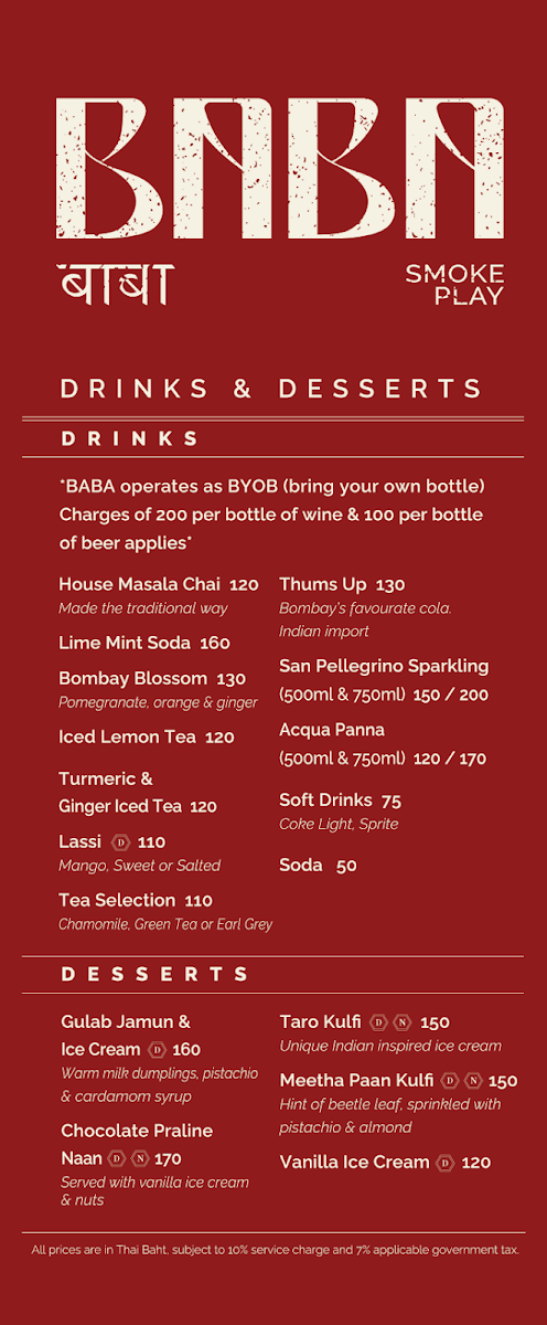 BABA (बाबा) @Marché Thonglor Photo Menu 1