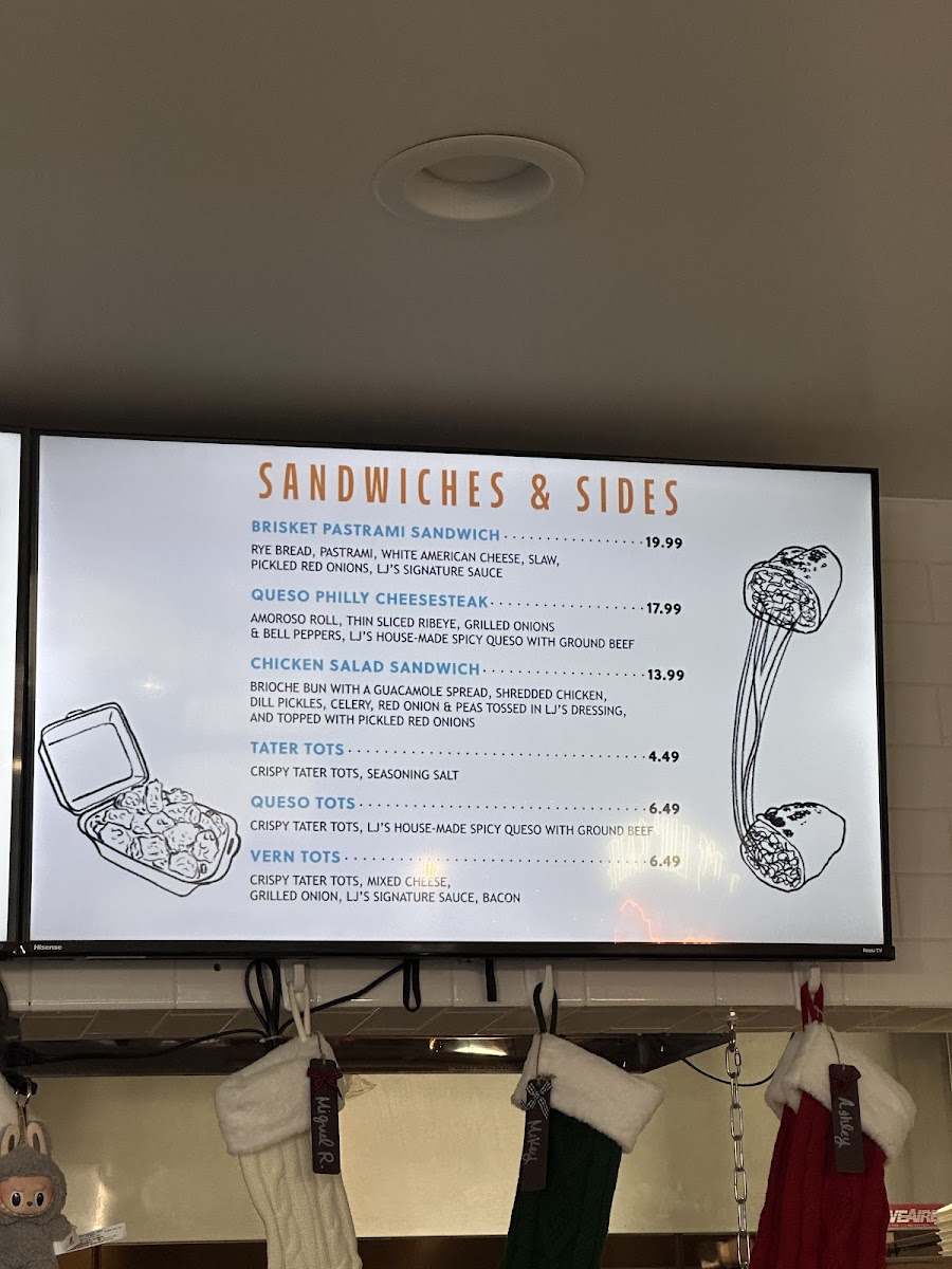 LJ’s Lil’ Cafe Photo Menu 2