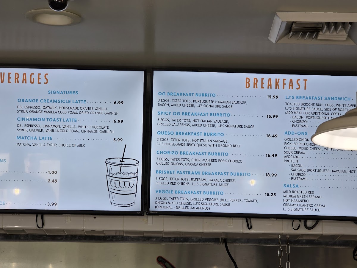 LJ’s Lil’ Cafe Photo Menu 6