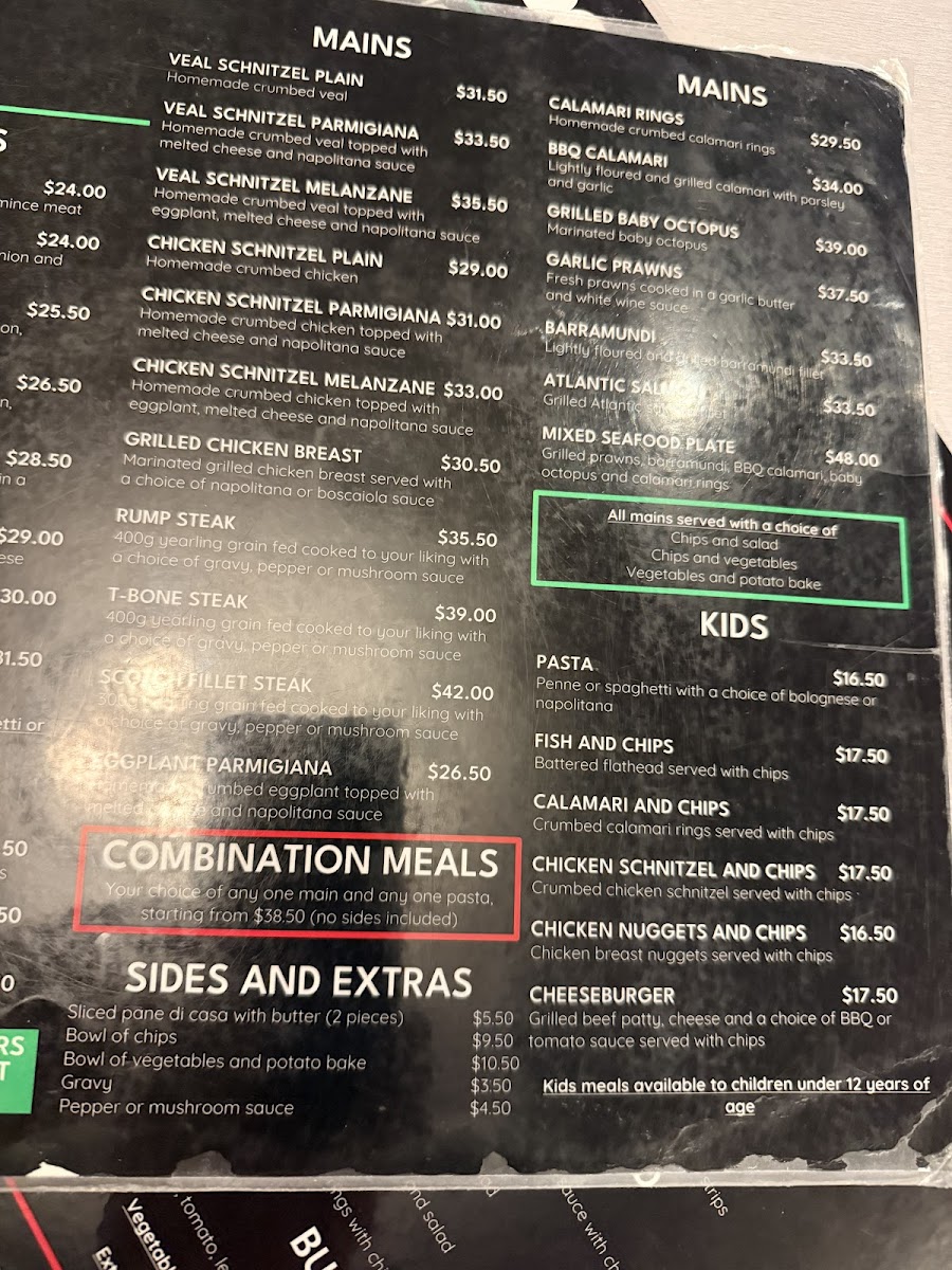 Paesani Restaurant Photo Menu 1