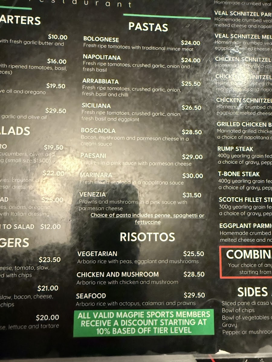 Paesani Restaurant Photo Menu 2