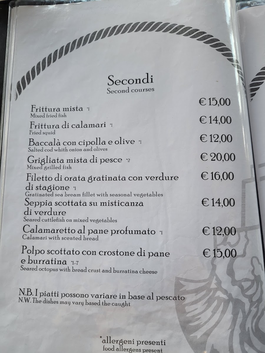 il Pirata | Ristorante pesce Termoli Photo Menu 2
