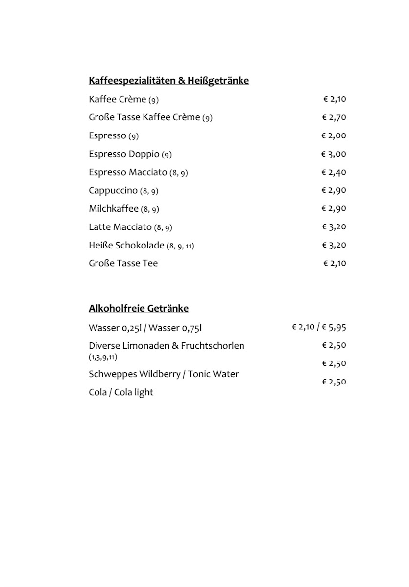 Scheunencafé herdering Photo Menu 5