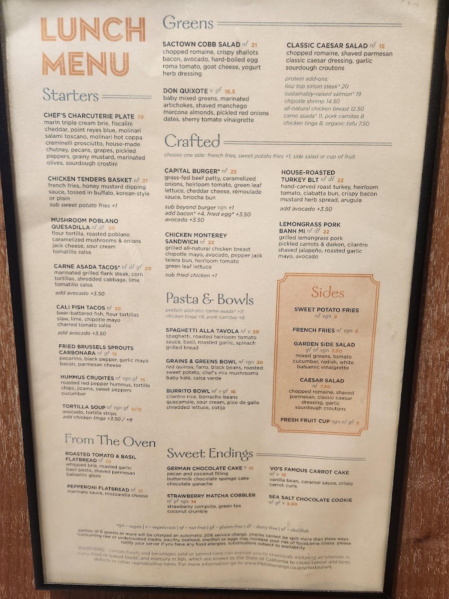 Vines Cafe Photo Menu 1