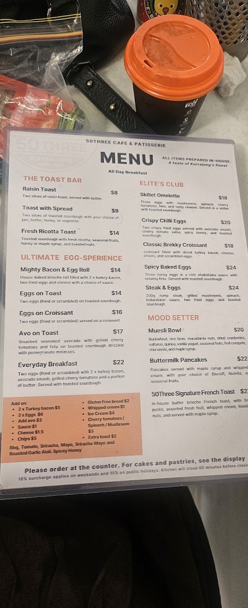 50three Cafe & Patisserie Photo Menu 10