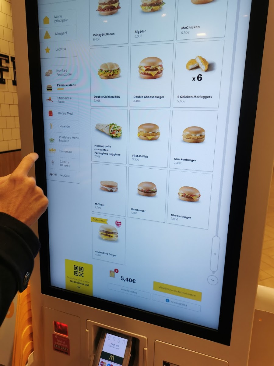 McDonald's Trieste Via Flavia Photo Menu 7