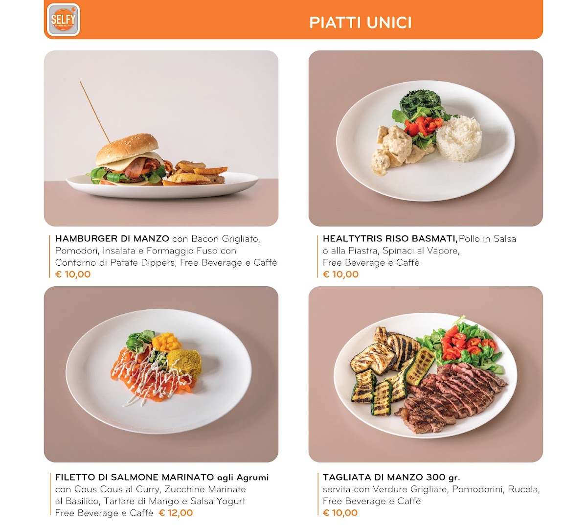 Ristorante Self-Service Selfy Photo Menu 1