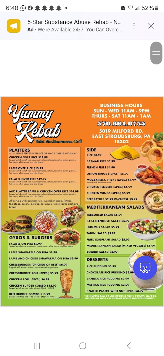 Yummy Kebab Photo Menu 10