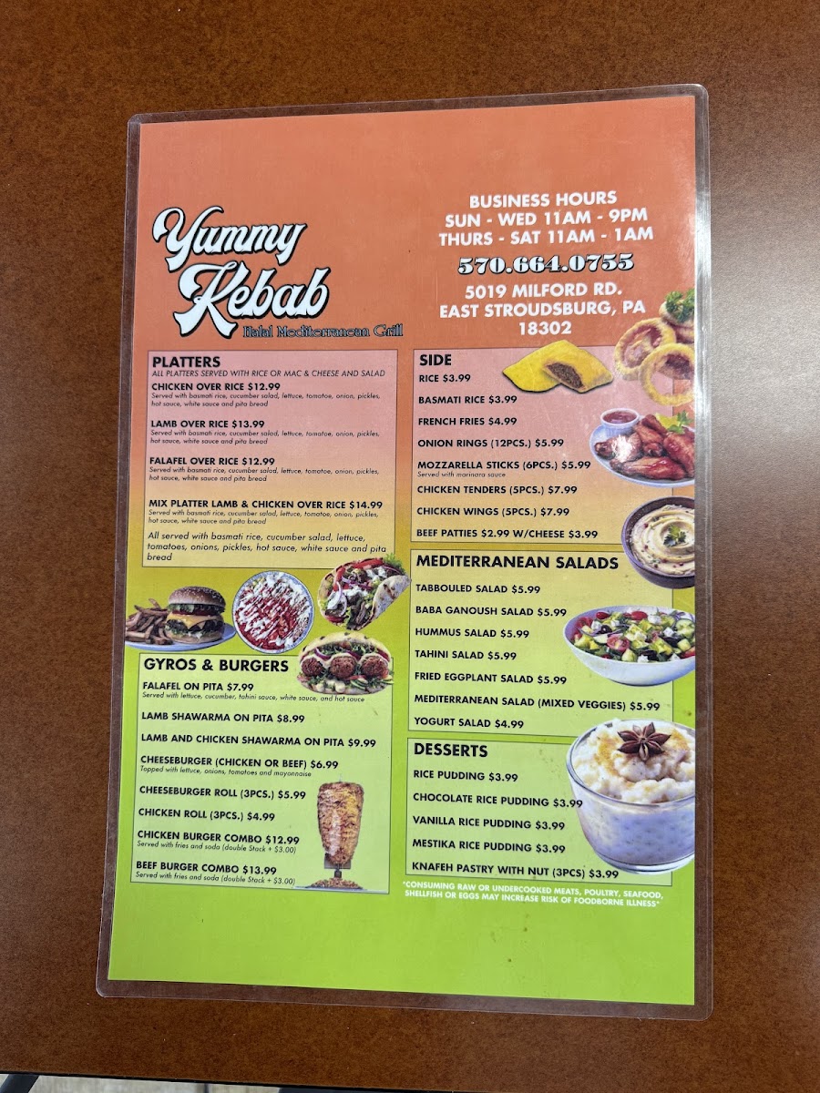 Yummy Kebab Photo Menu 2