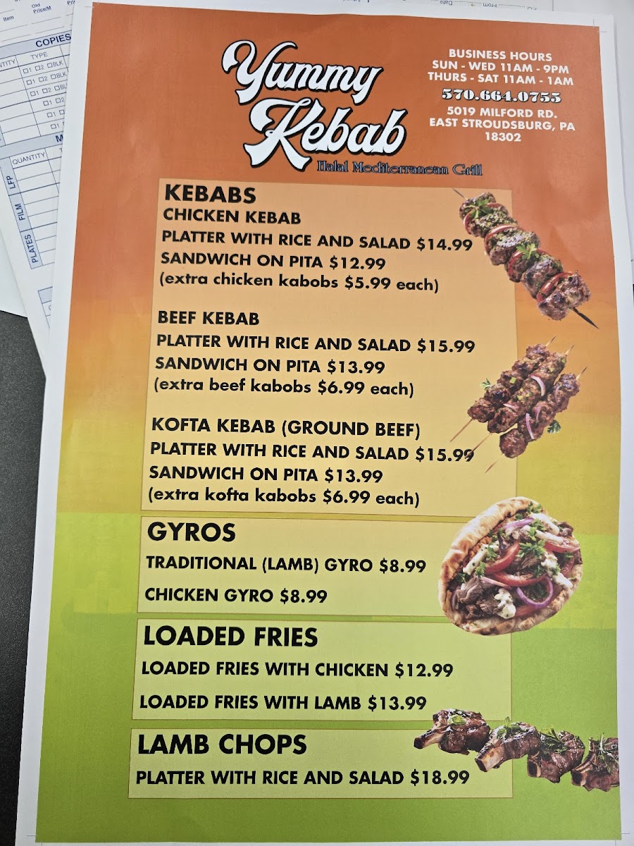 Yummy Kebab Photo Menu 6