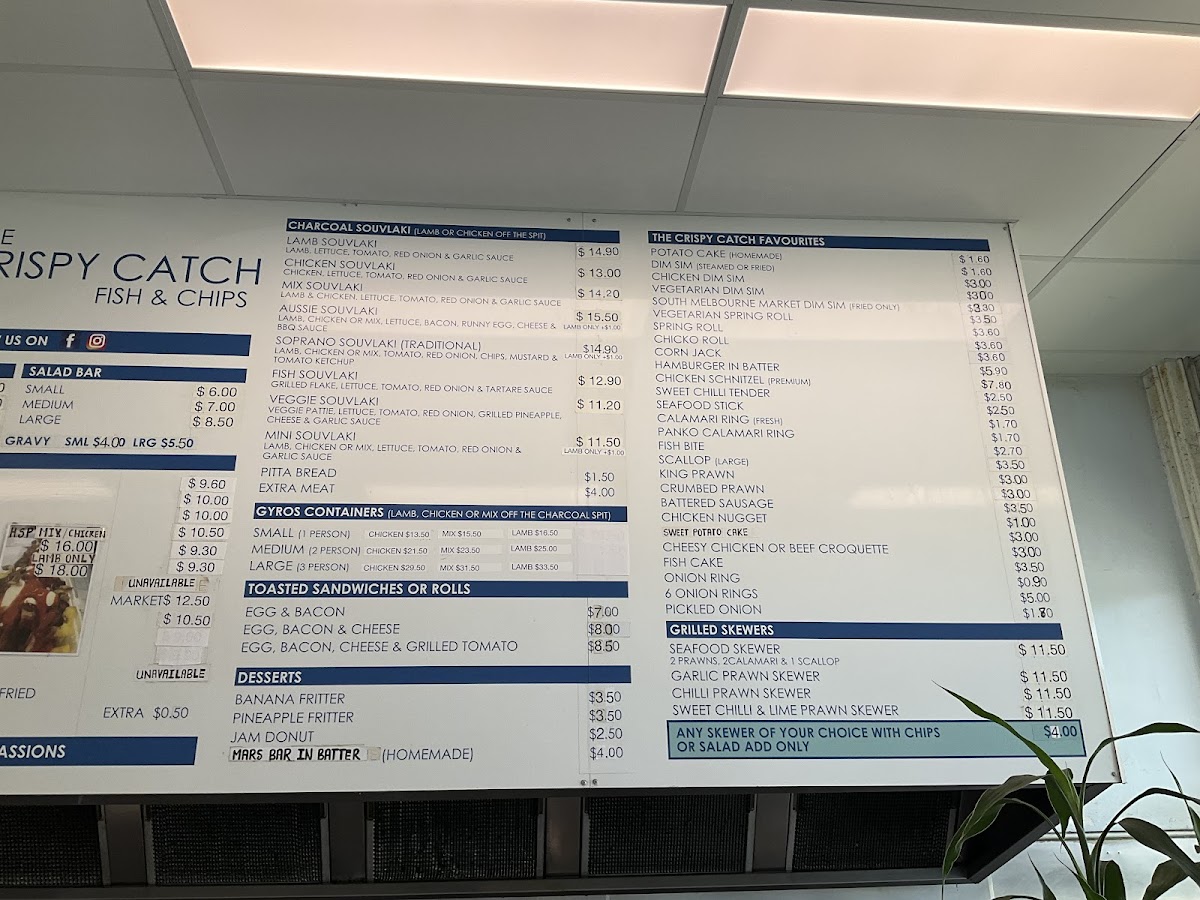The Crispy Catch Fish & Chips - Ringwood East Photo Menu 5