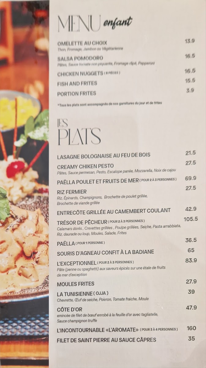 L’Aromate Restaurant - Pizzeria Photo Menu 2