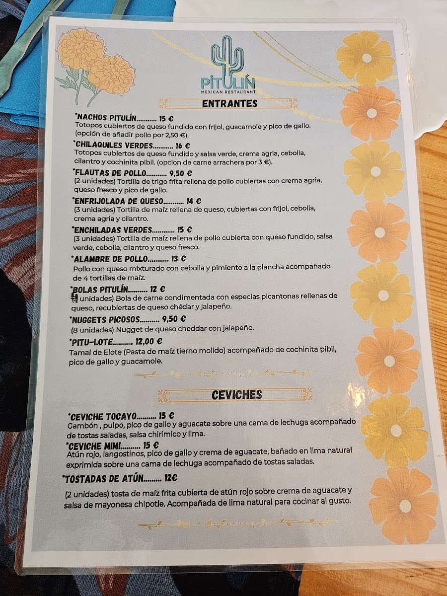 PITULIN MEXICAN RESTAURANT Photo Menu 6
