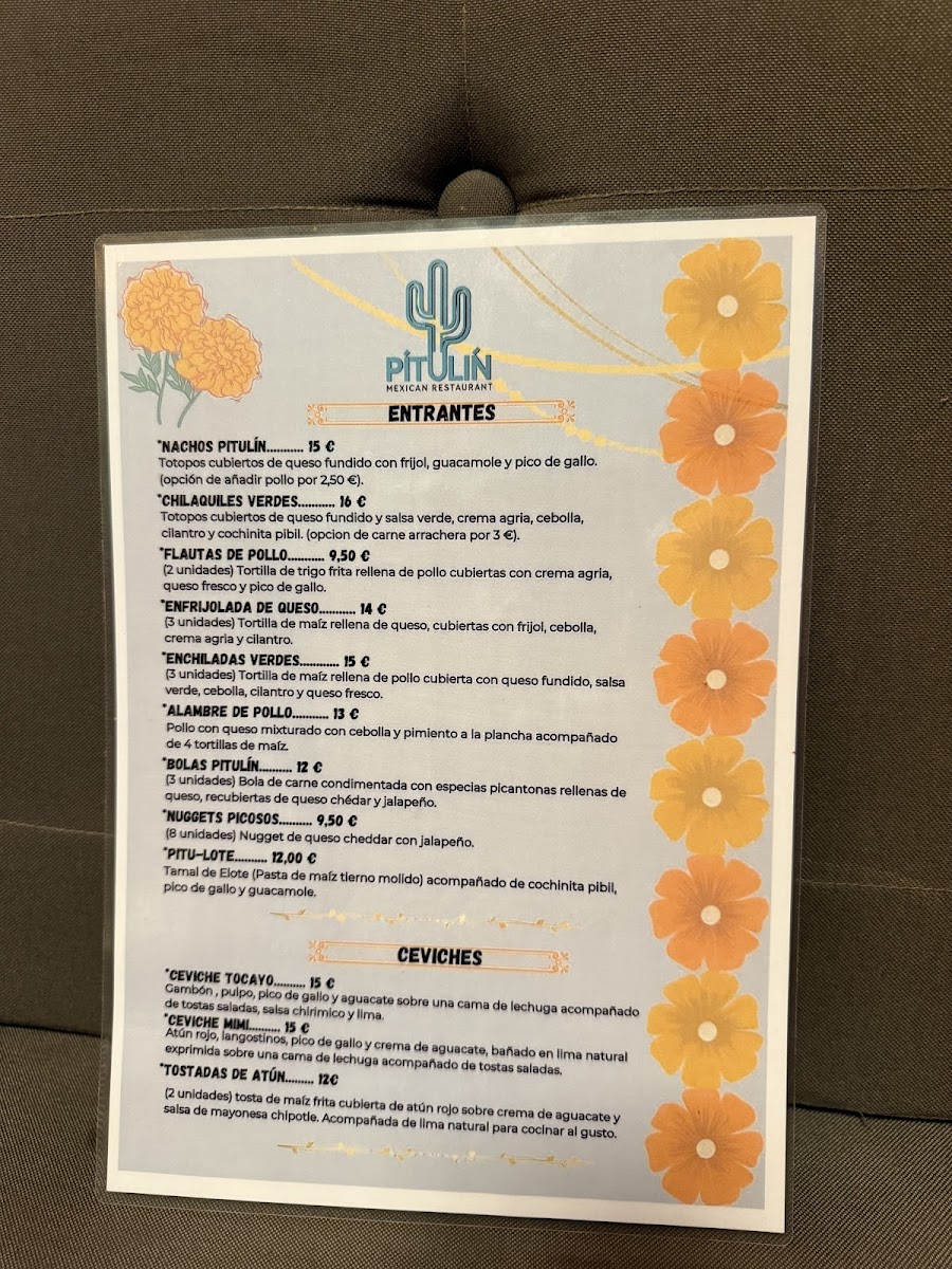 PITULIN MEXICAN RESTAURANT Photo Menu 8