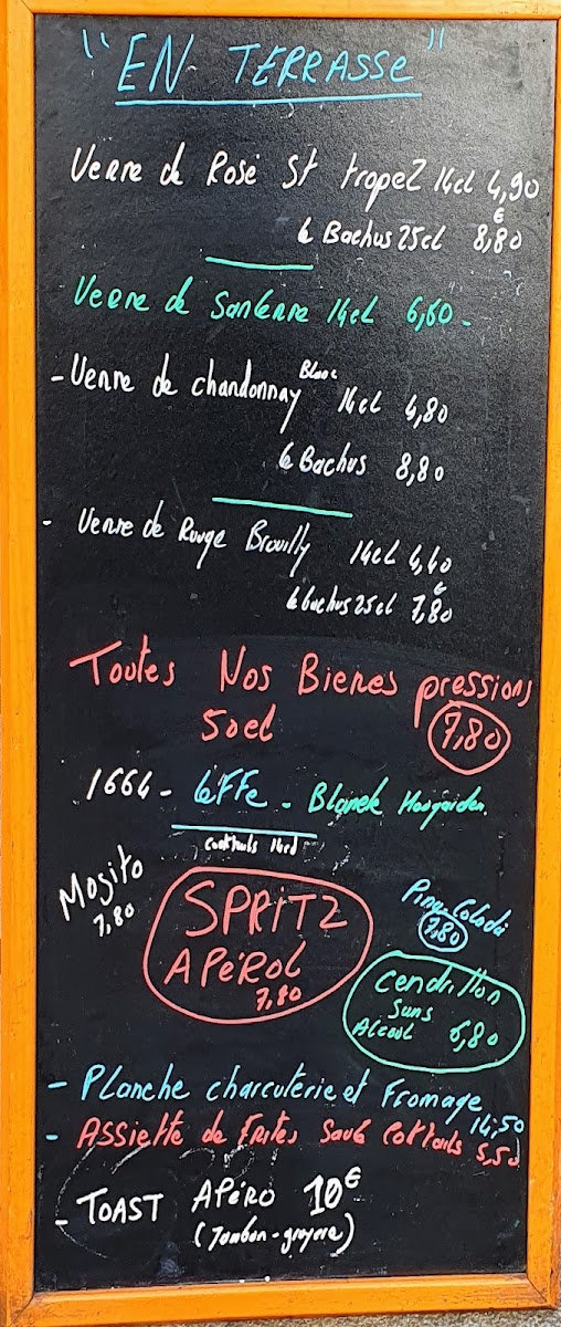 Le relais des sablons Photo Menu 1