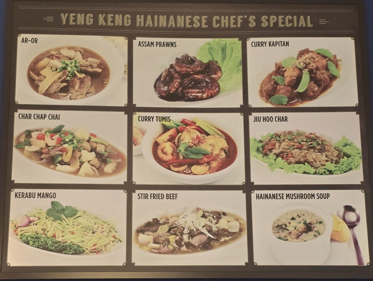 Hainantown @ Yeng Keng Nyonya & Hainanese Restaurant Photo Menu 9