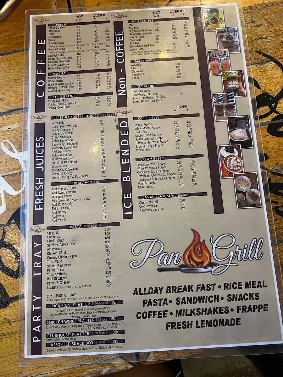 PAN GRILL Resto + Cafe Naic Photo Menu 2