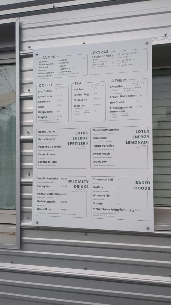 Noel's Cafe Photo Menu 1