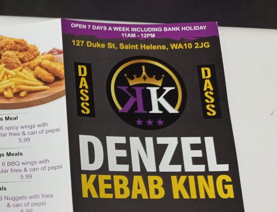 Denzel Kebab King Photo Menu 3