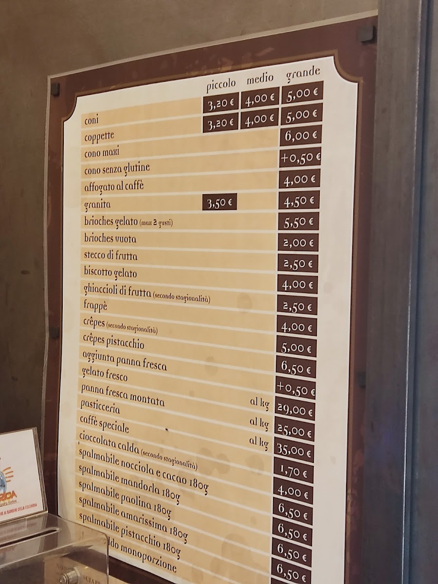 VERO ~ Gelateria Cremeria Photo Menu 10