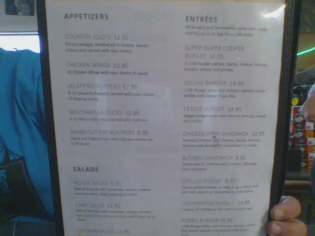 Cooper's General Store & Cafe Photo Menu 5