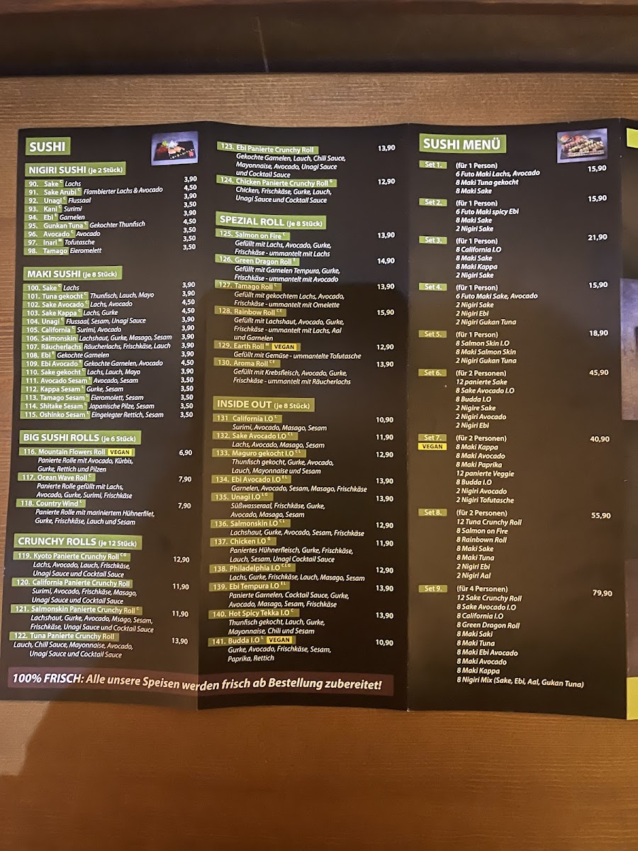 Asia Thai Sushi Photo Menu 1