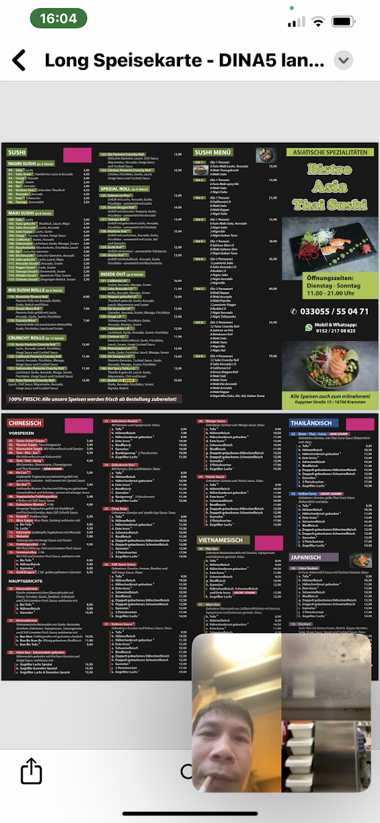 Asia Thai Sushi Photo Menu 6
