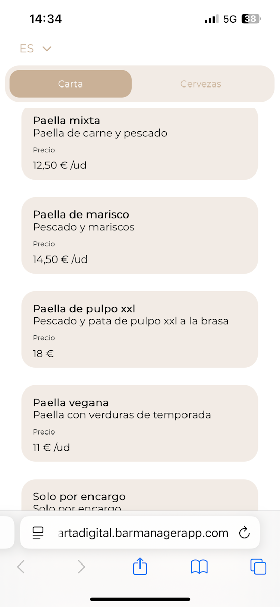 VITA CAMPARE Photo Menu 4