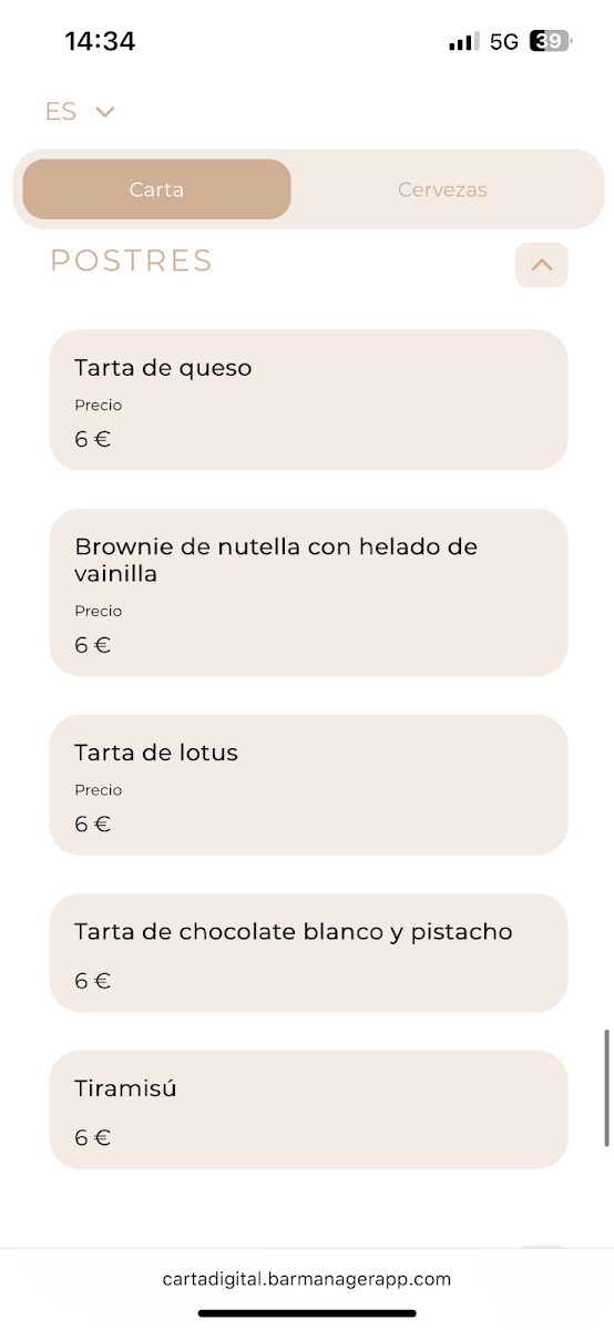 VITA CAMPARE Photo Menu 5