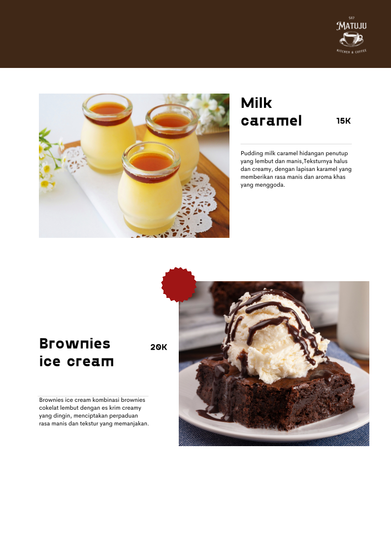 Matuju Coffee & Kitchen Photo Menu 3