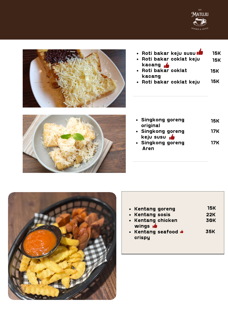 Matuju Coffee & Kitchen Photo Menu 6