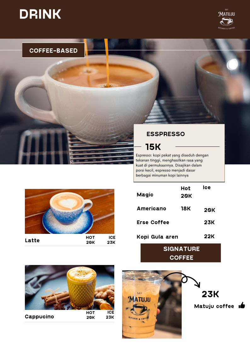 Matuju Coffee & Kitchen Photo Menu 8