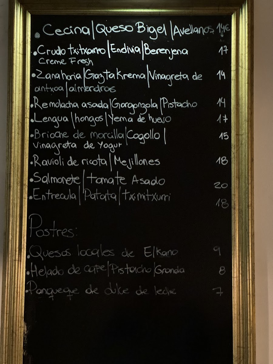 ARENALES DONOSTIA Photo Menu 3