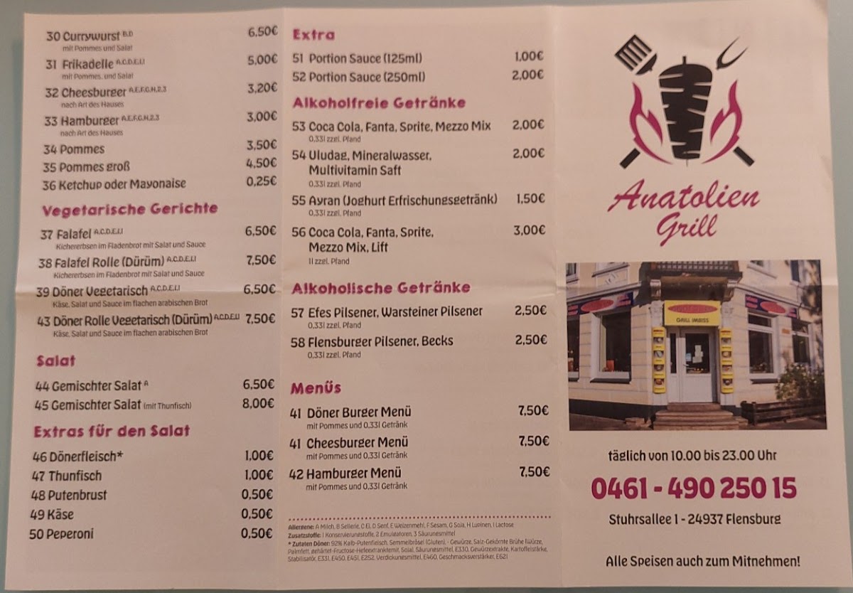Anatolien Grill Flensburg Photo Menu 5