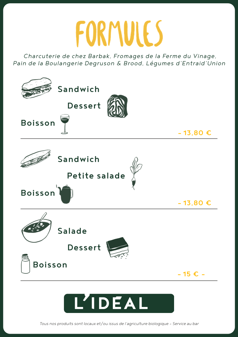 L'Idéal Photo Menu 1