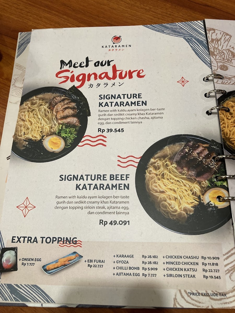 Kataramen Rawamangun Photo Menu 10